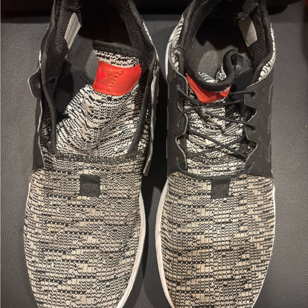 adidas Black and White Patterned Sneakers